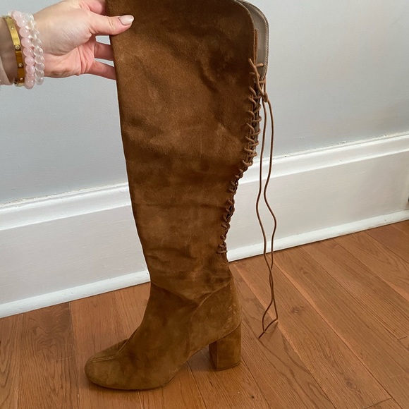 Zara suede tan boots! 🤎 - Picture 5 of 7